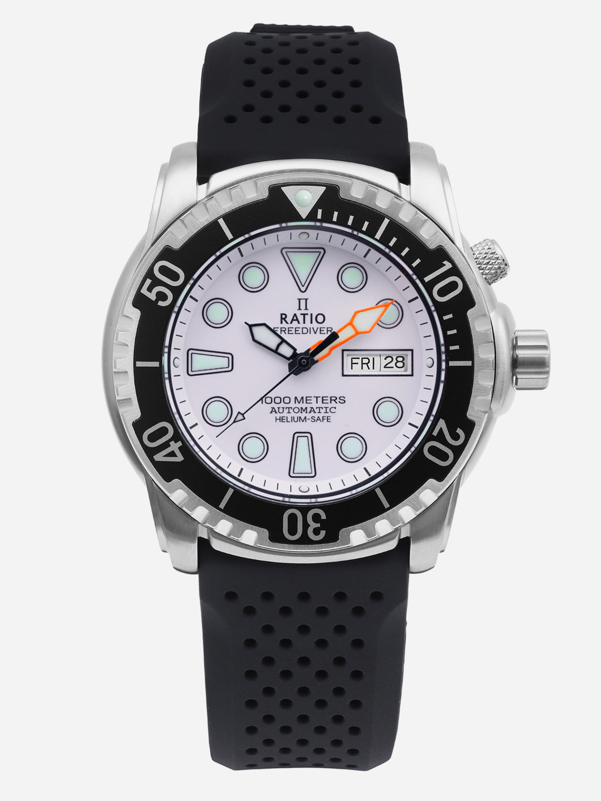 Ratio FreeDiver Helium-Safe 1000M Sapphire Automatic 1068HA90-34VA-WHT Mens Watch