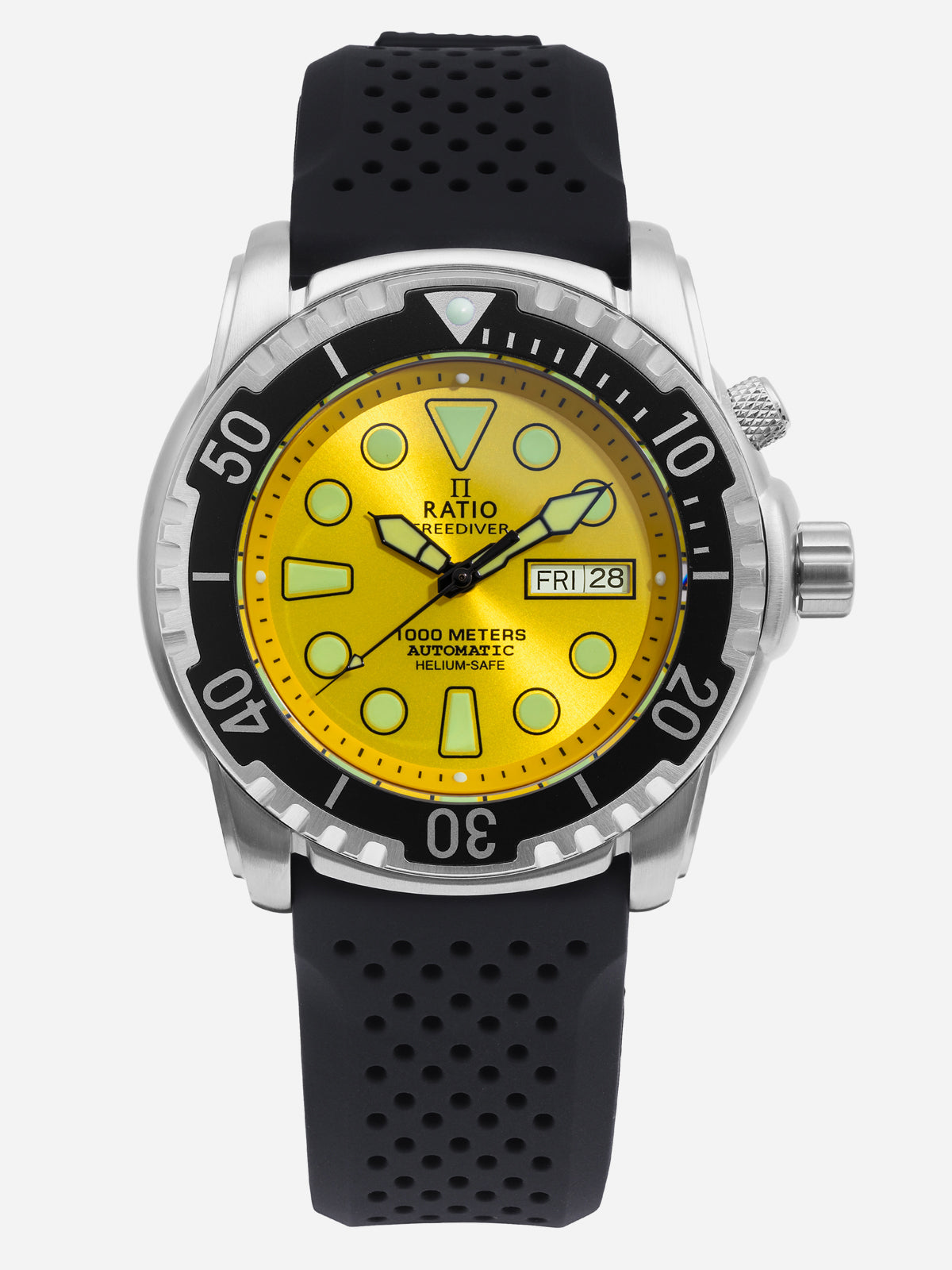 Ratio FreeDiver Helium-Safe 1000M Sapphire Automatic 1068HA90-34VA-YLW Men's Watch