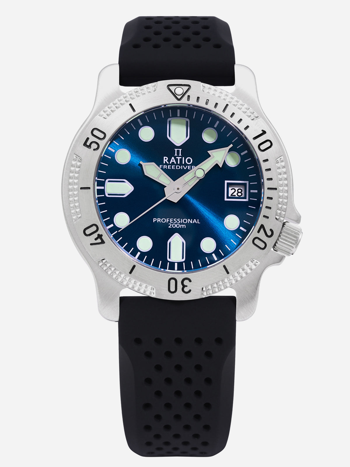 Ratio FreeDiver Professional Sapphire Blue Sunray Dial Quartz RTF023 200M Men's Watch