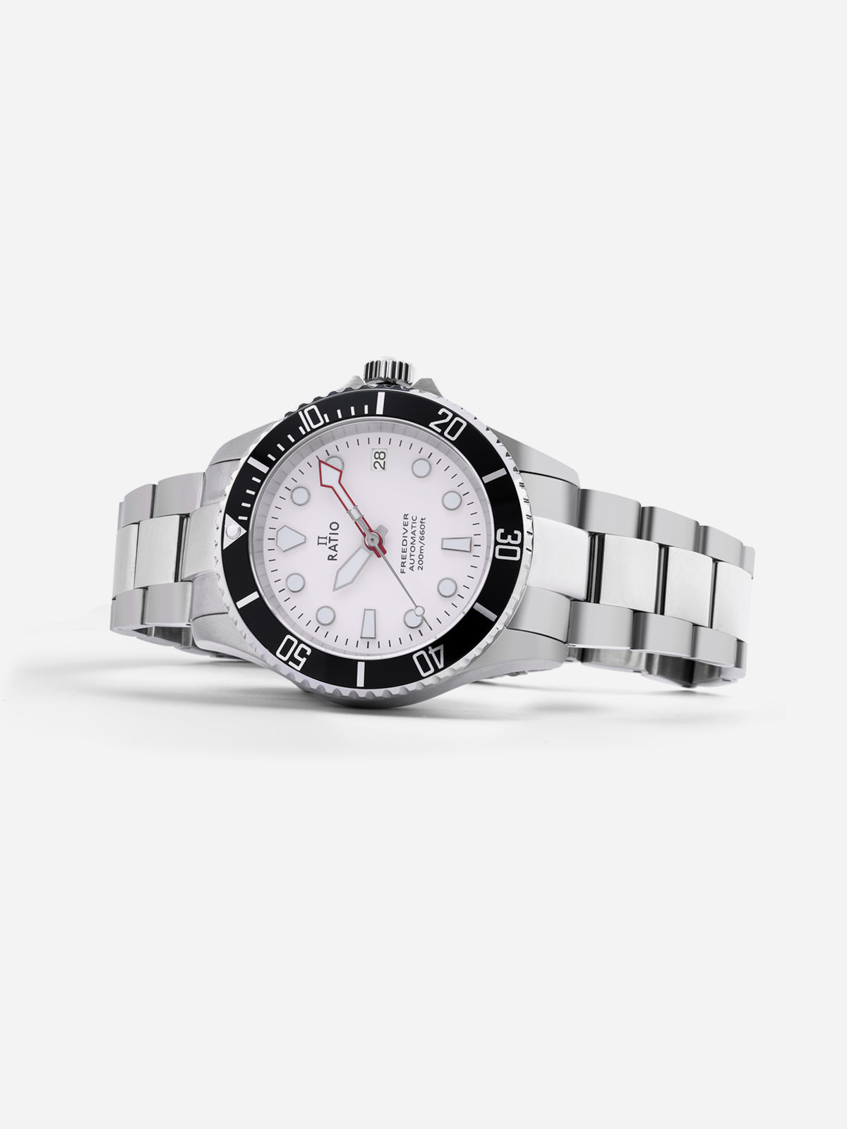 Ratio FreeDiver Sapphire Stainless Steel White Dial Automatic RTF047 200M Men's Watch