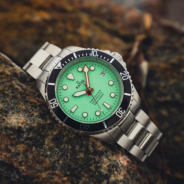 Ratio FreeDiver Sapphire Stainless Steel Green Dial Automatic RTF049 200M Men's Watch - Ratiowatches